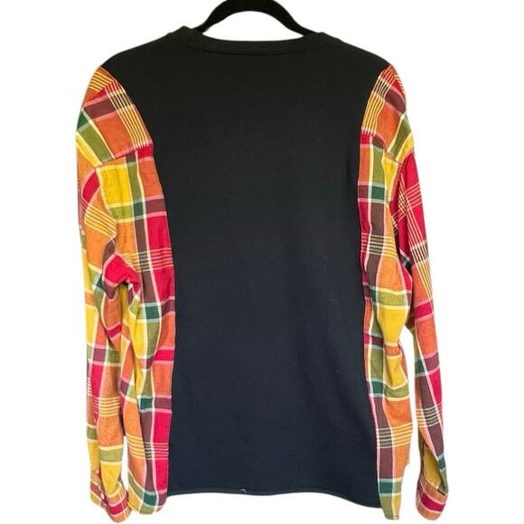 Michael Myers shirt, reworked plaid and tee, Halloween movie, Large - Picture 3 of 5